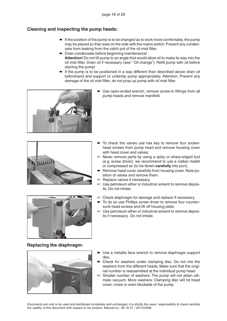 VACUUBRAND RC 5 User Manual | Page 18 / 28