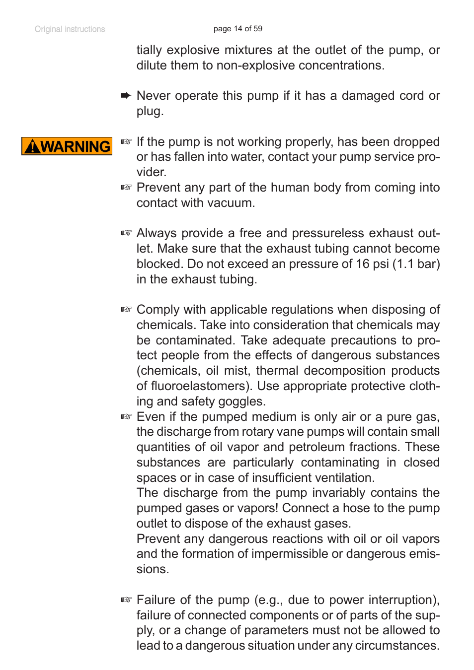 VACUUBRAND RC 6 User Manual | Page 14 / 59