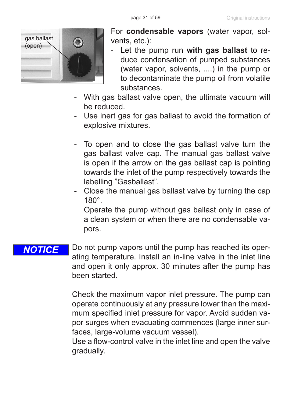 Notice | VACUUBRAND RC 6 User Manual | Page 31 / 59