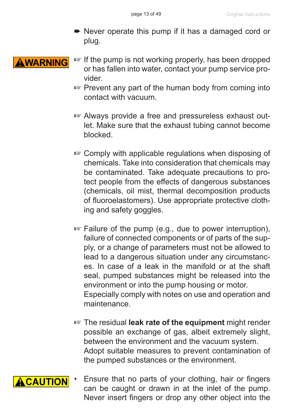 VACUUBRAND RZ 9 User Manual | Page 13 / 49