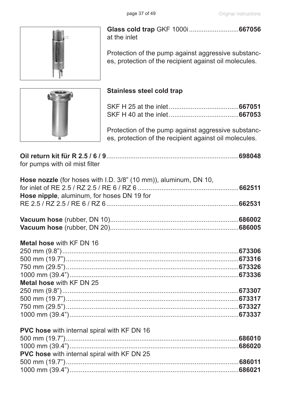 VACUUBRAND RZ 9 User Manual | Page 37 / 49