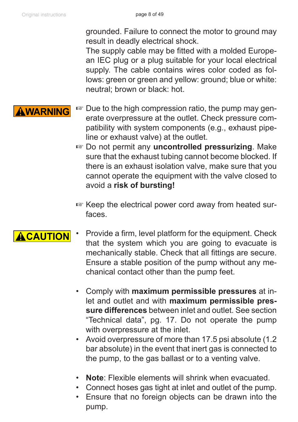 VACUUBRAND RZ 9 User Manual | Page 8 / 49