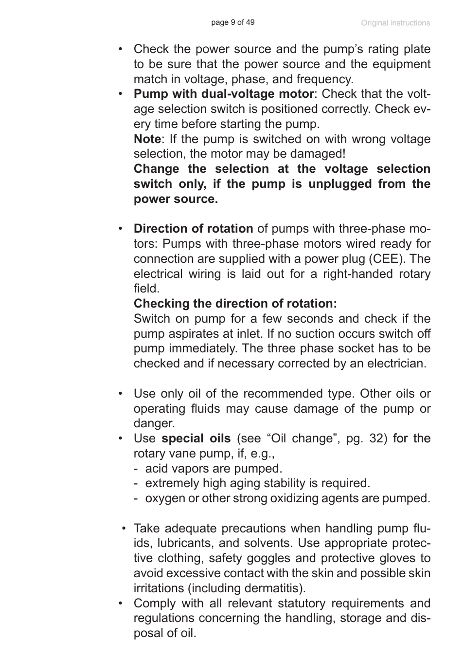 VACUUBRAND RZ 9 User Manual | Page 9 / 49