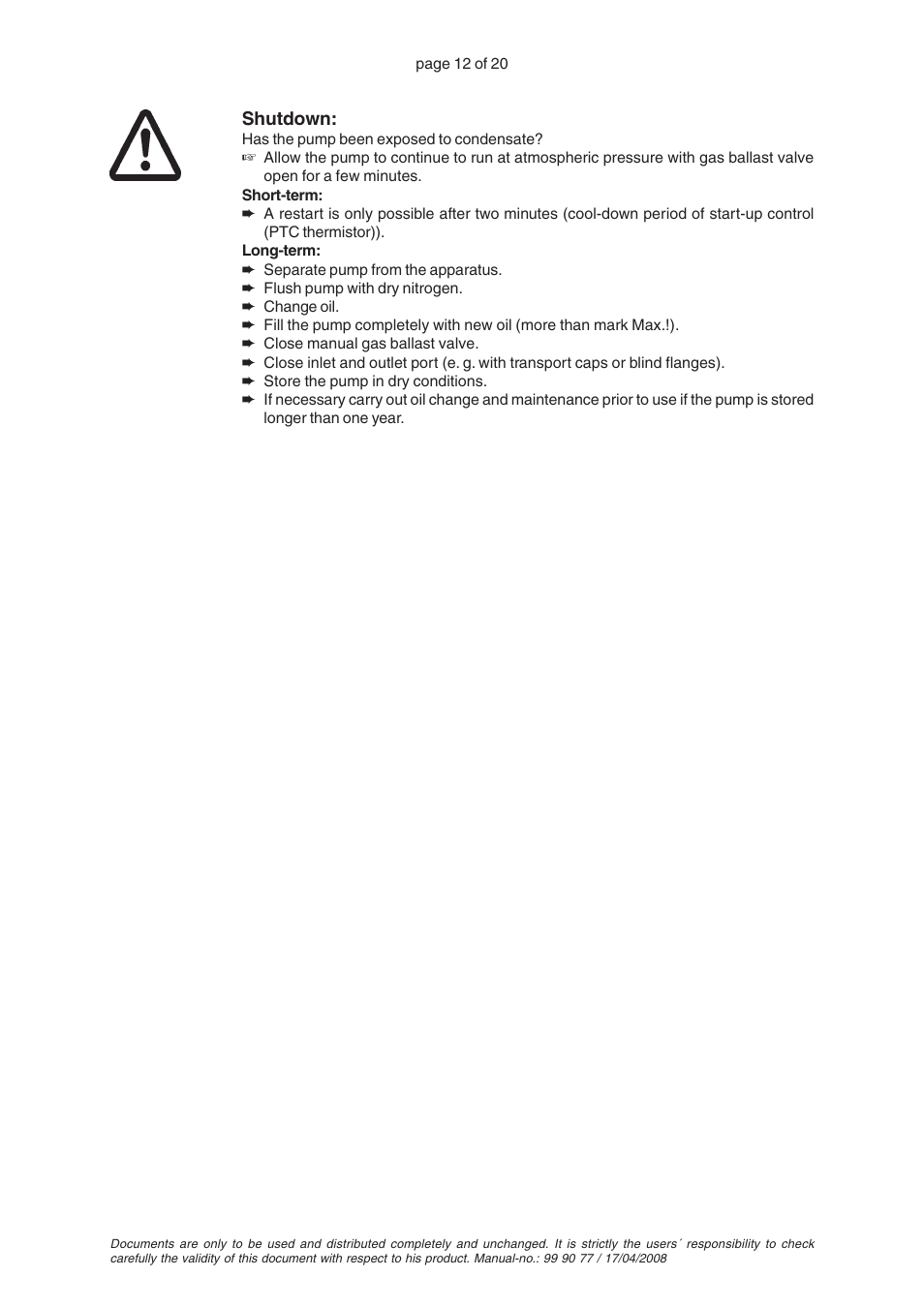 VACUUBRAND RZ 8 User Manual | Page 12 / 20