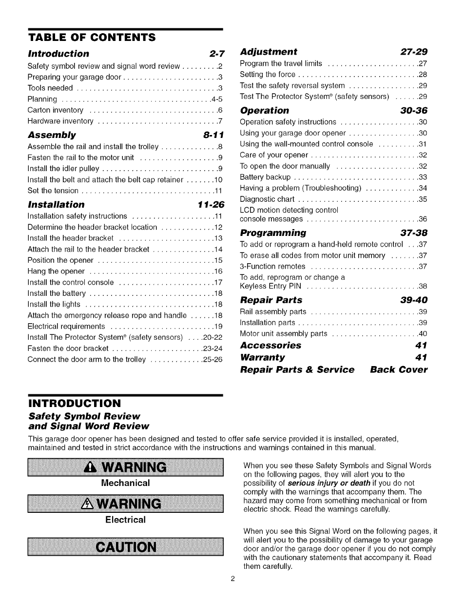 Craftsman 139.53918d User Manual | Page 2 / 79