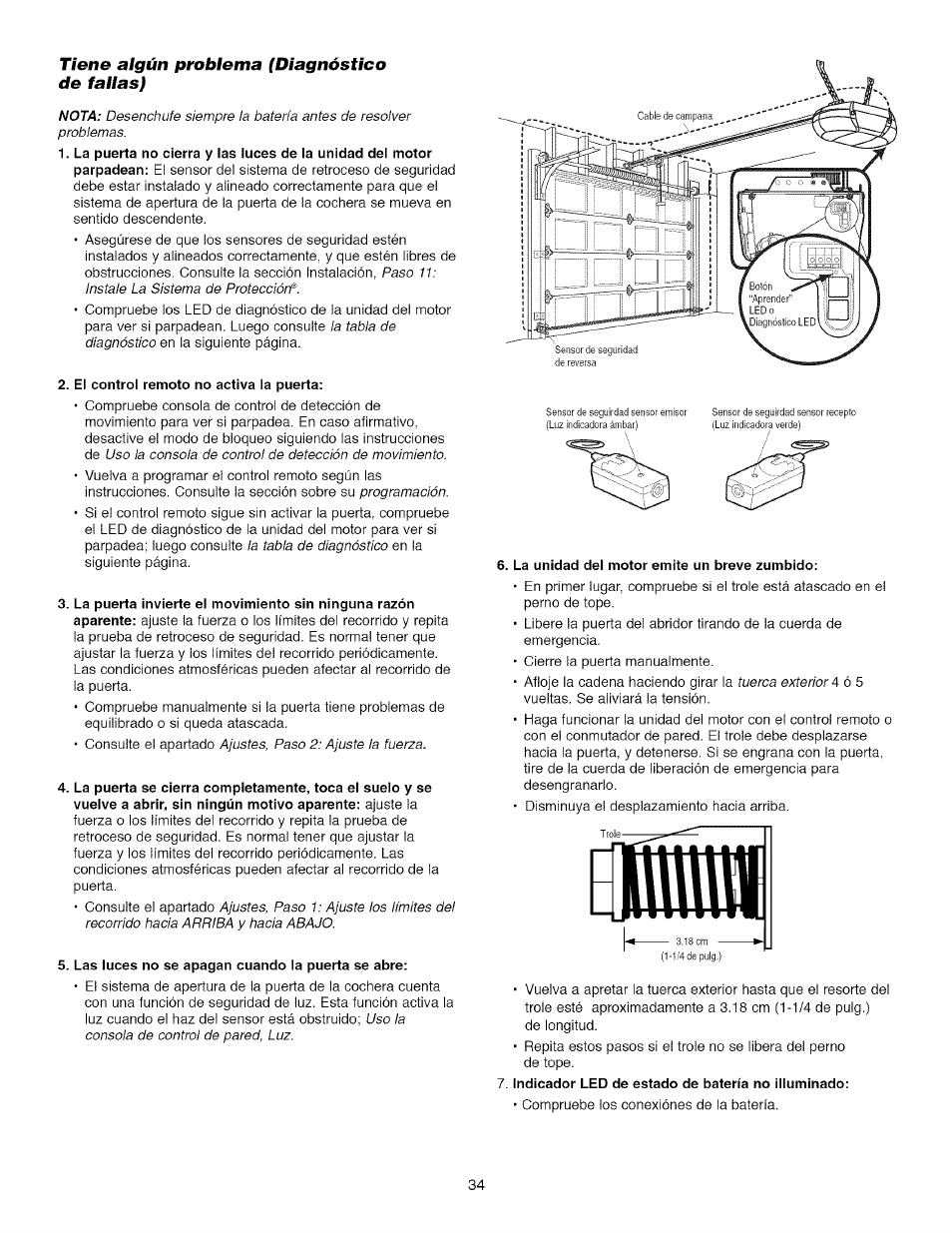 Tiene algún problema (diagnóstico de tallas), Si tiene algún problema (diagnóstico de fallas), Hffl | Craftsman 139.53918d User Manual | Page 73 / 79