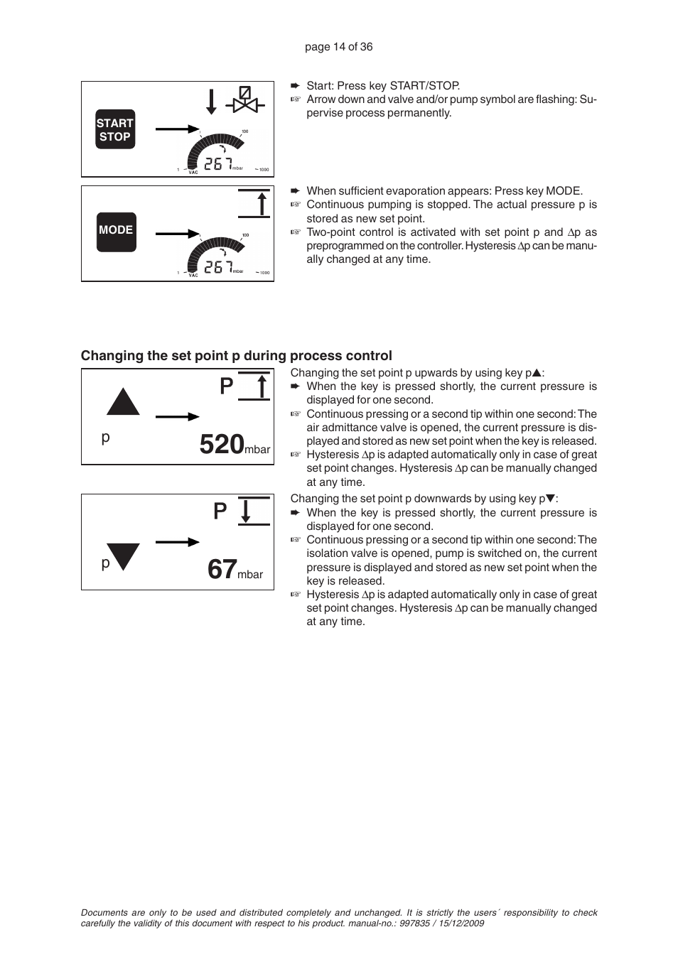 VACUUBRAND CVC 2II User Manual | Page 14 / 36