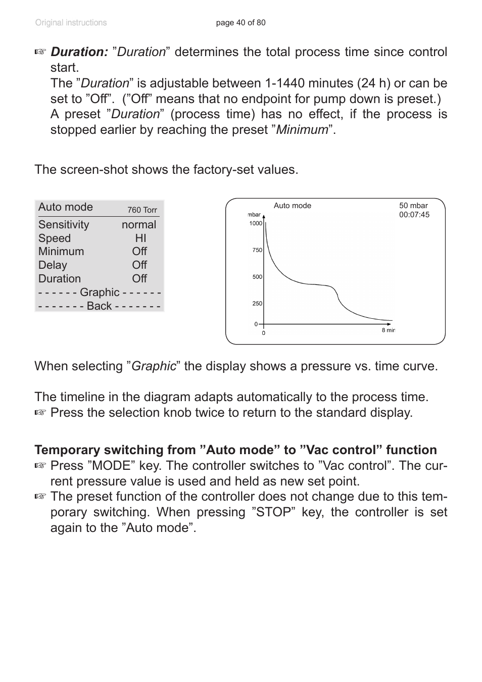 VACUUBRAND CVC 3000 User Manual | Page 40 / 80