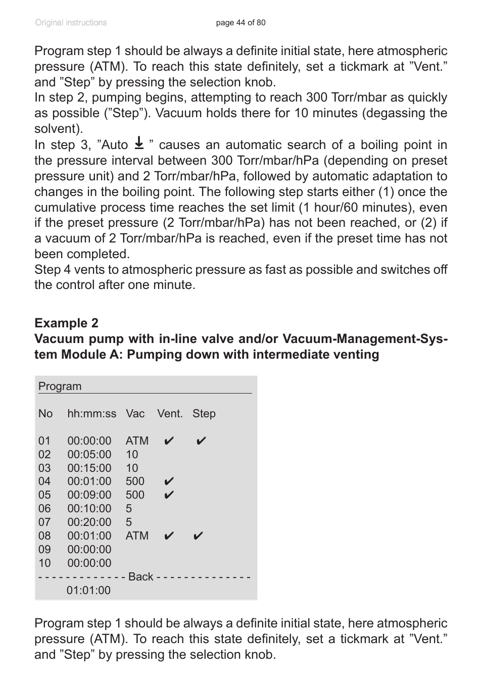 VACUUBRAND CVC 3000 User Manual | Page 44 / 80