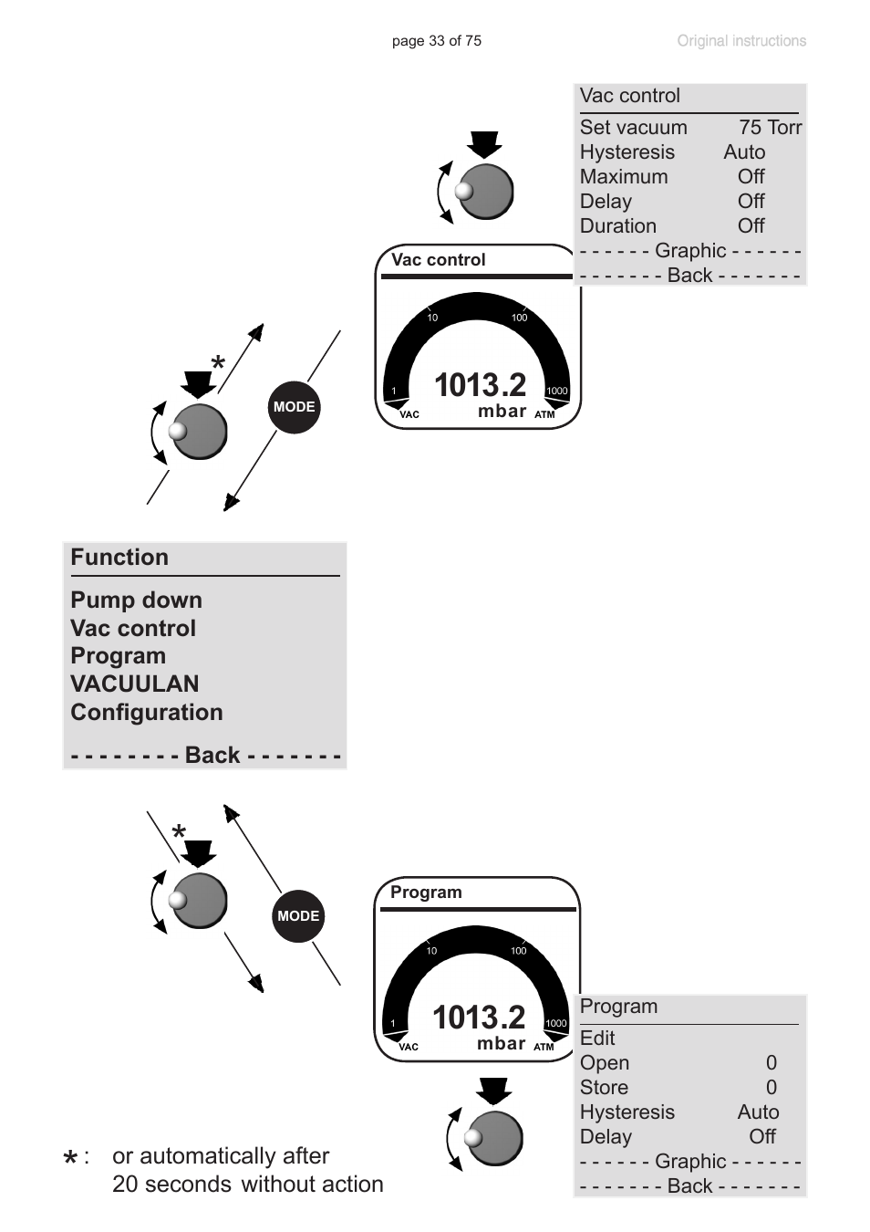 VACUUBRAND CVC 3000 E User Manual | Page 33 / 75