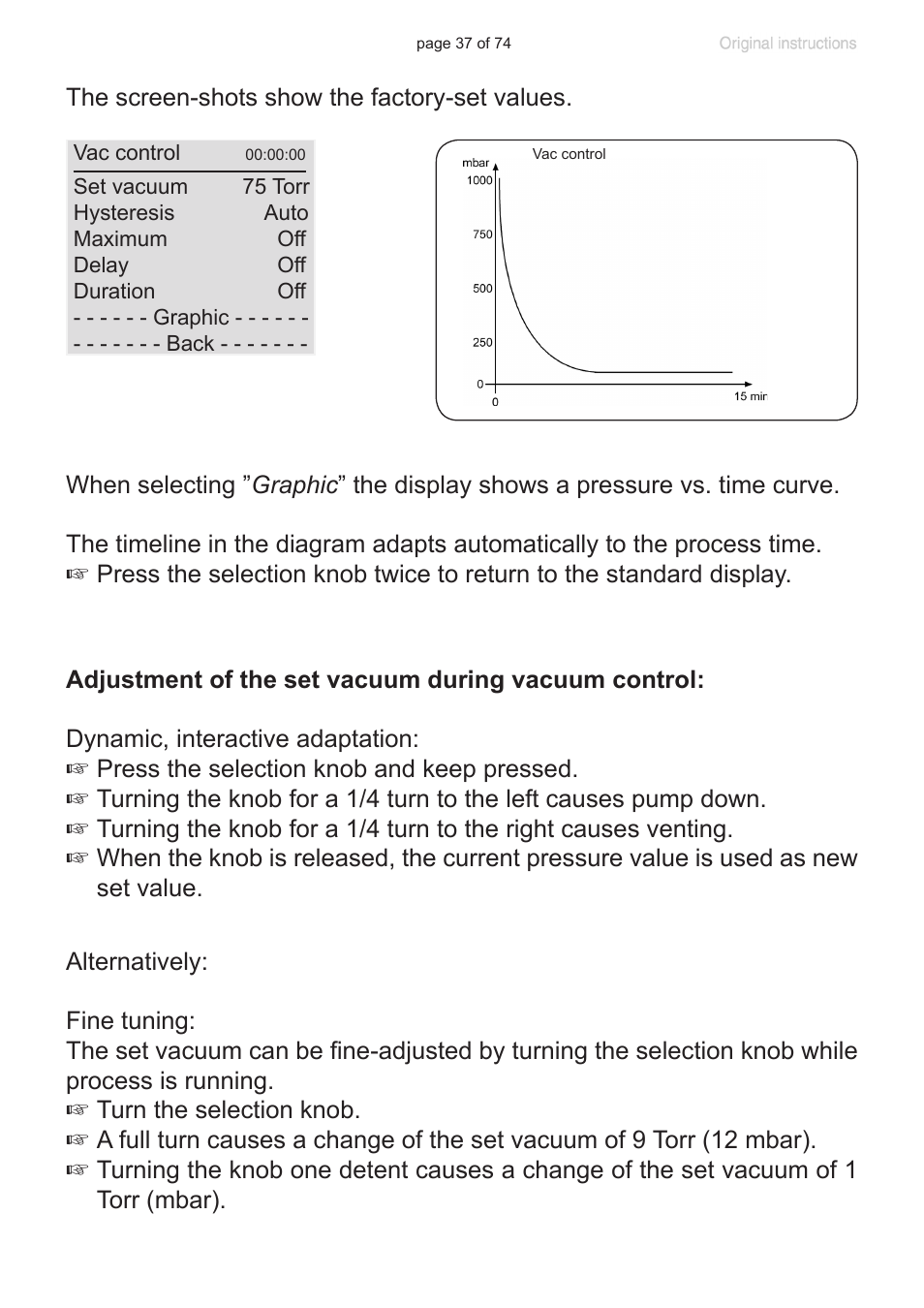 VACUUBRAND CVC 3000 detect User Manual | Page 37 / 74