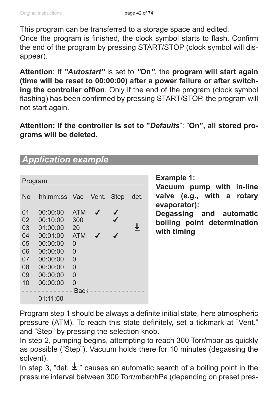 Application example | VACUUBRAND CVC 3000 detect User Manual | Page 42 / 74