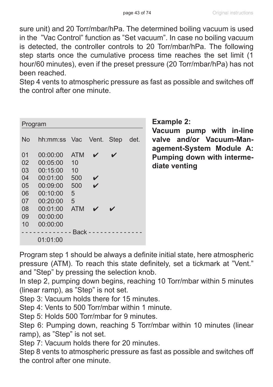 VACUUBRAND CVC 3000 detect User Manual | Page 43 / 74