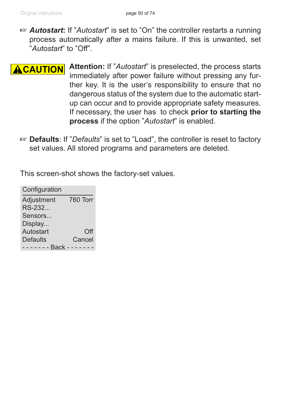 VACUUBRAND CVC 3000 detect User Manual | Page 50 / 74