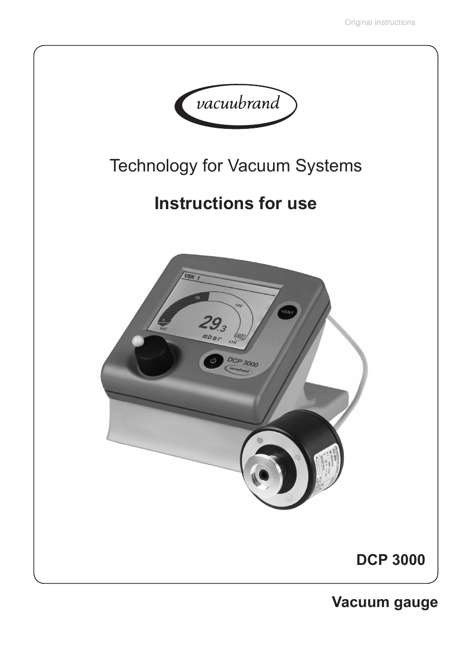 VACUUBRAND DCP 3000 User Manual | 64 pages