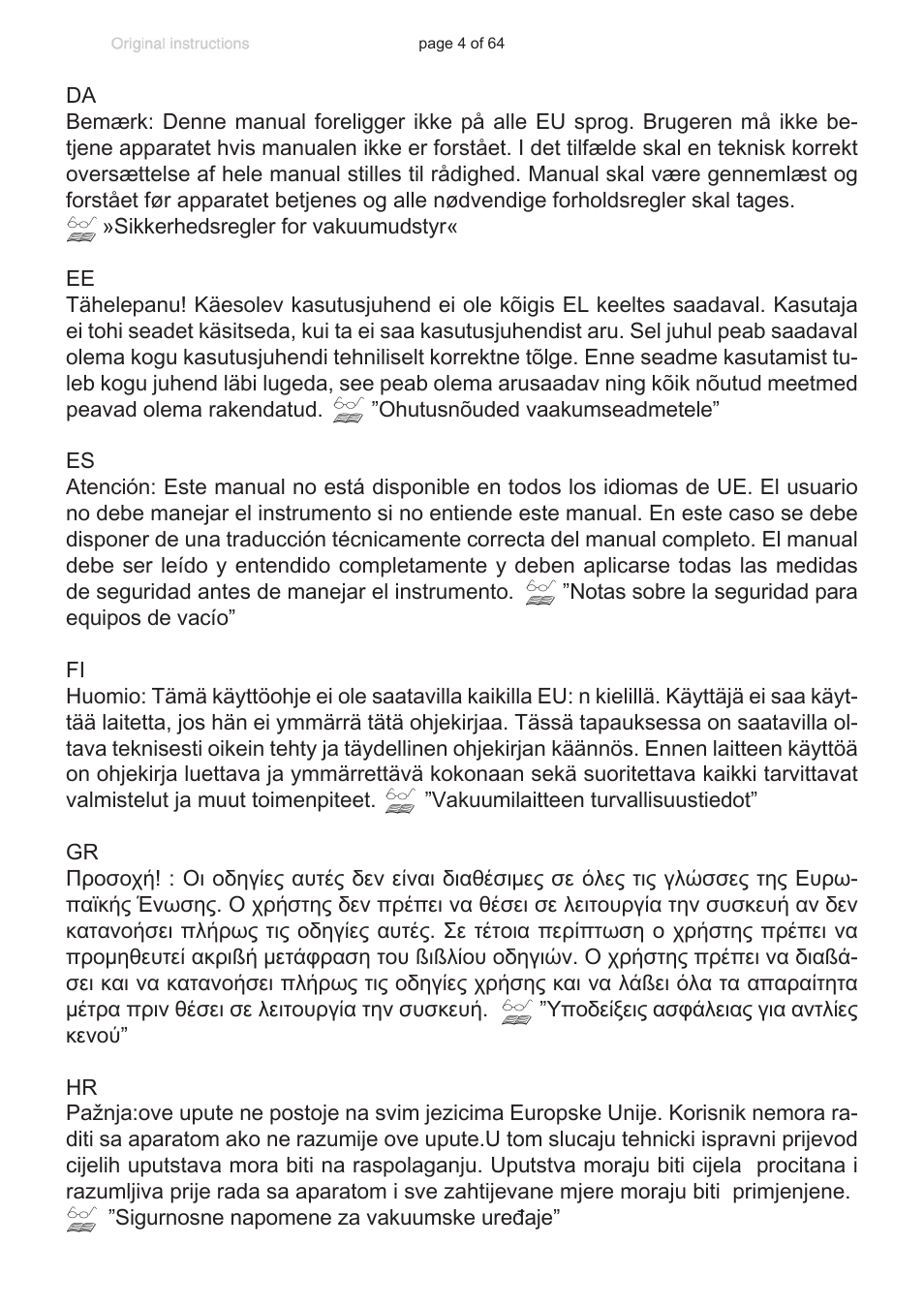 VACUUBRAND DCP 3000 User Manual | Page 4 / 64