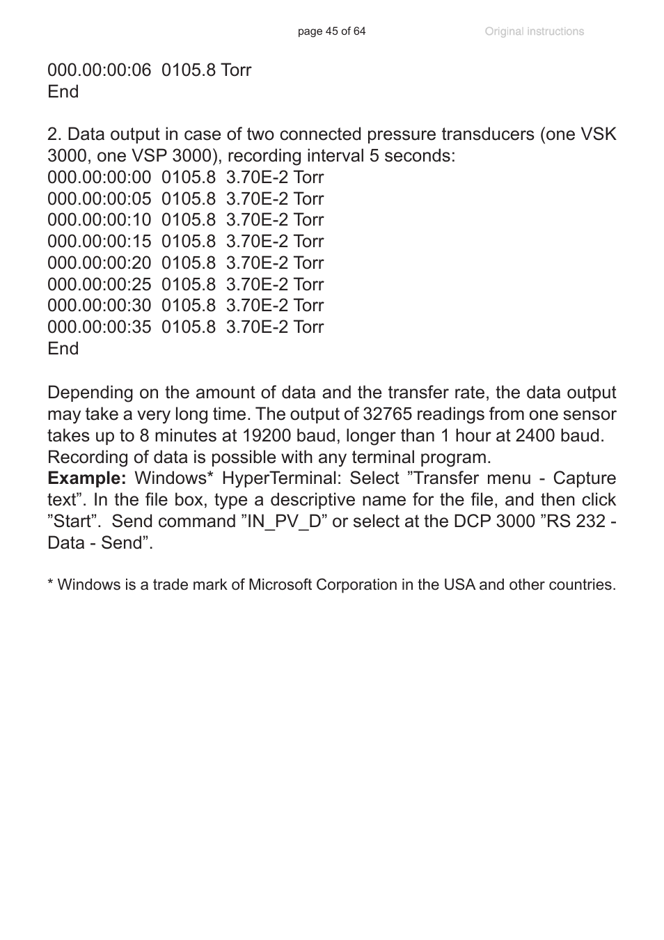 VACUUBRAND DCP 3000 User Manual | Page 45 / 64