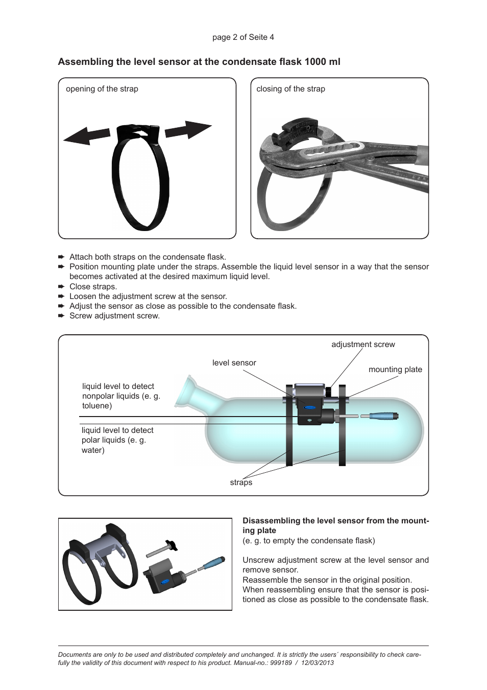 VACUUBRAND Liquid level sensor User Manual | Page 2 / 4