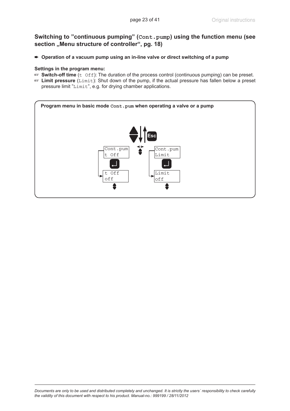 VACUUBRAND VNC 2 E User Manual | Page 23 / 41