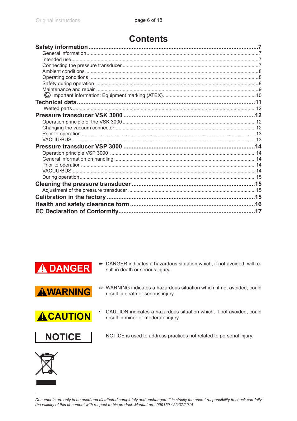 VACUUBRAND VSP 3000 User Manual | Page 6 / 18