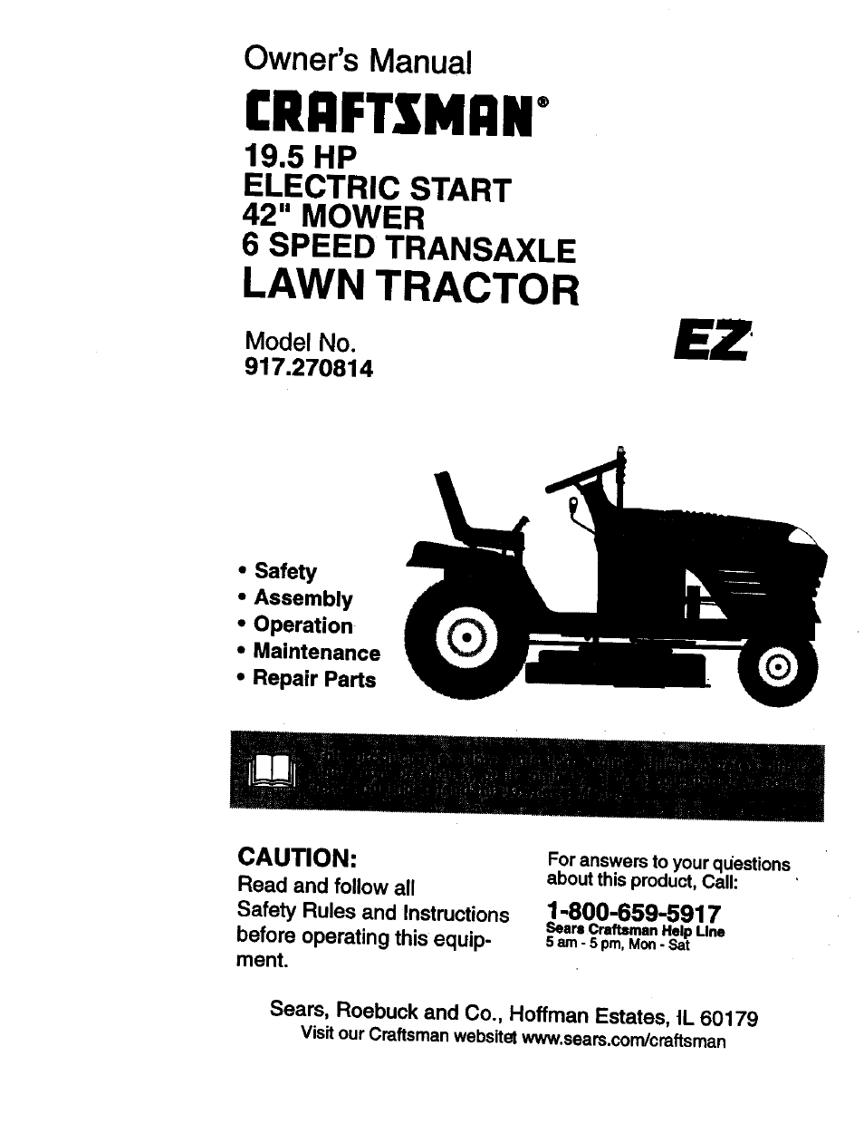 Craftsman 917.270814 User Manual | 60 pages