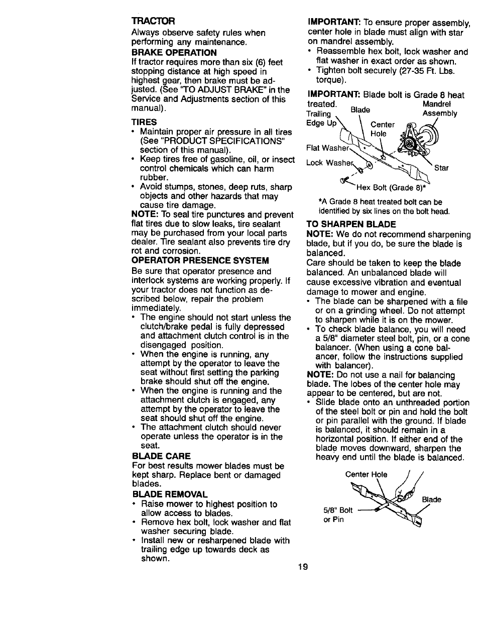 Tractor | Craftsman 917.270660 User Manual | Page 19 / 60