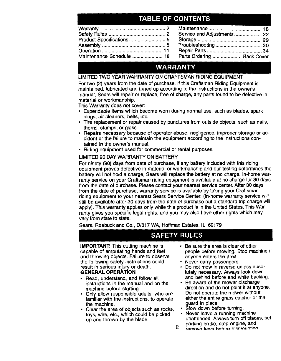 Craftsman 917.270660 User Manual | Page 2 / 60