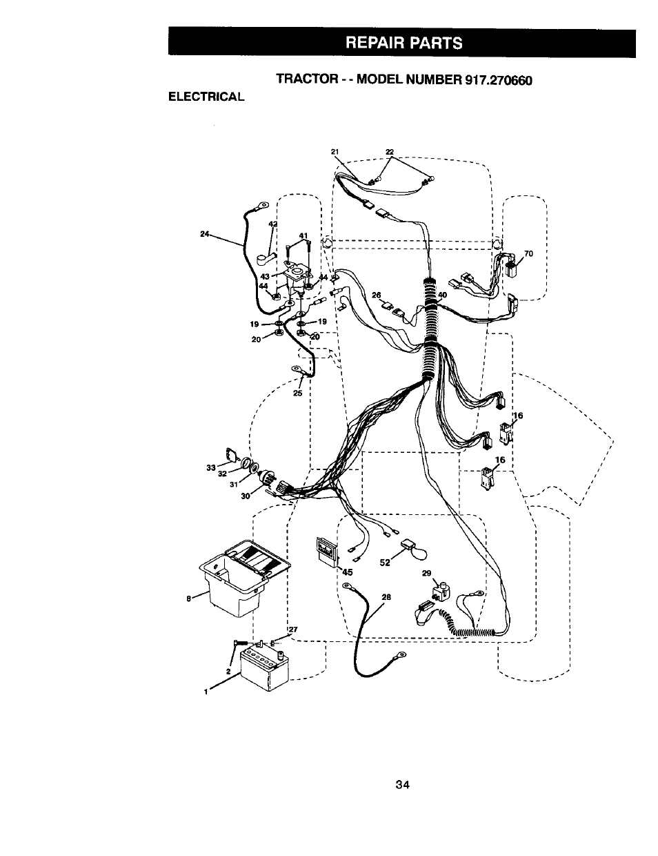Repair parts | Craftsman 917.270660 User Manual | Page 34 / 60