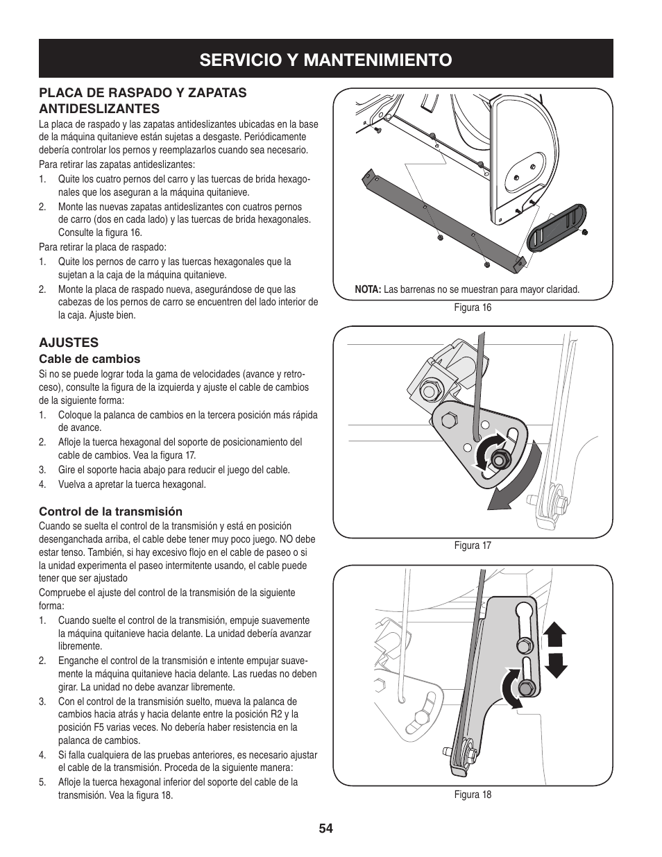 Servicio y mantenimiento | Craftsman 247.8819 User Manual | Page 54 / 64