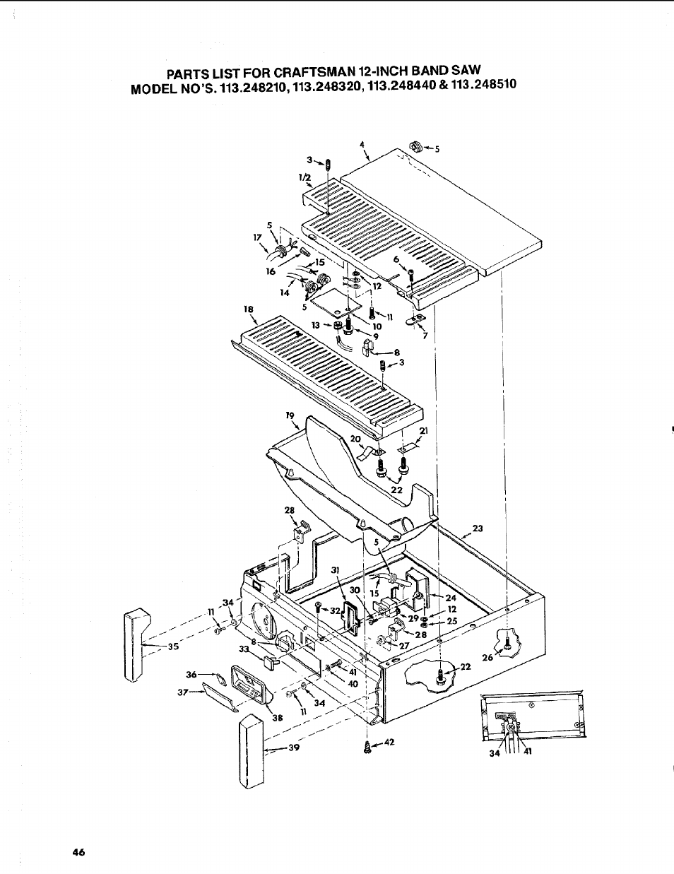 Craftsman 113.248510 User Manual | Page 46 / 52