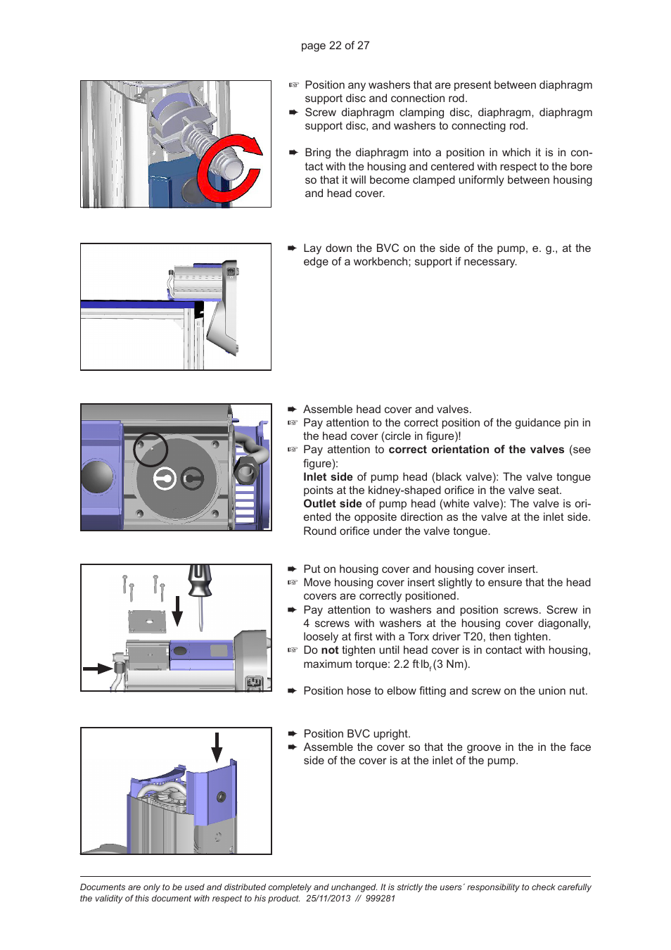 VACUUBRAND BVC basic / control / professional /G: Instructions pour la décontamination User Manual | Page 22 / 27