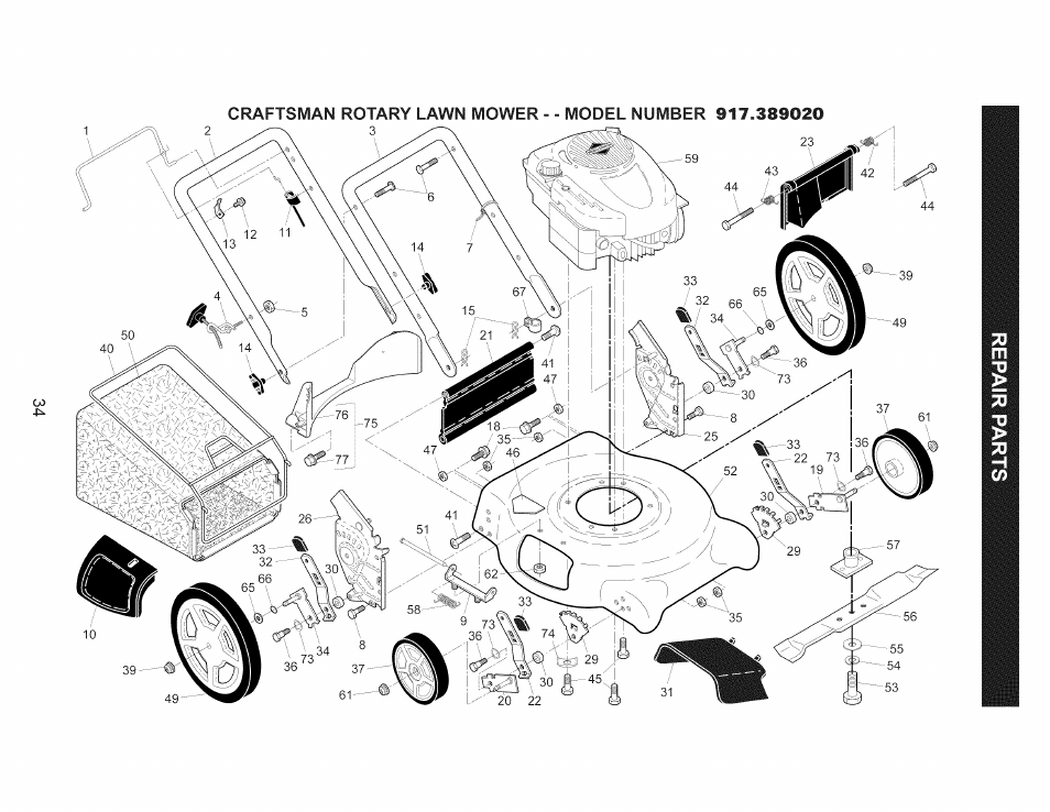 Craftsman 917.389020 User Manual | Page 34 / 44