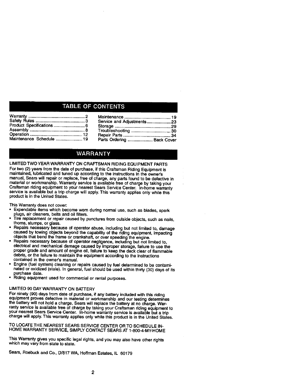 Craftsman 917.271840 User Manual | Page 2 / 60