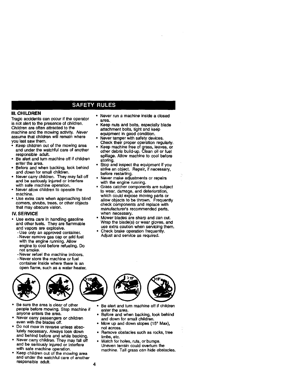 Safety rules | Craftsman 917.271840 User Manual | Page 4 / 60