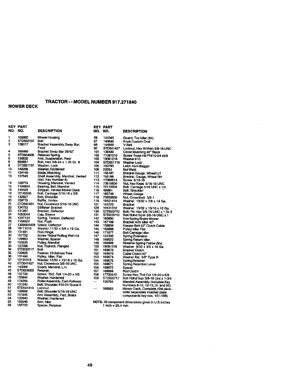 Craftsman 917.271840 User Manual | Page 49 / 60