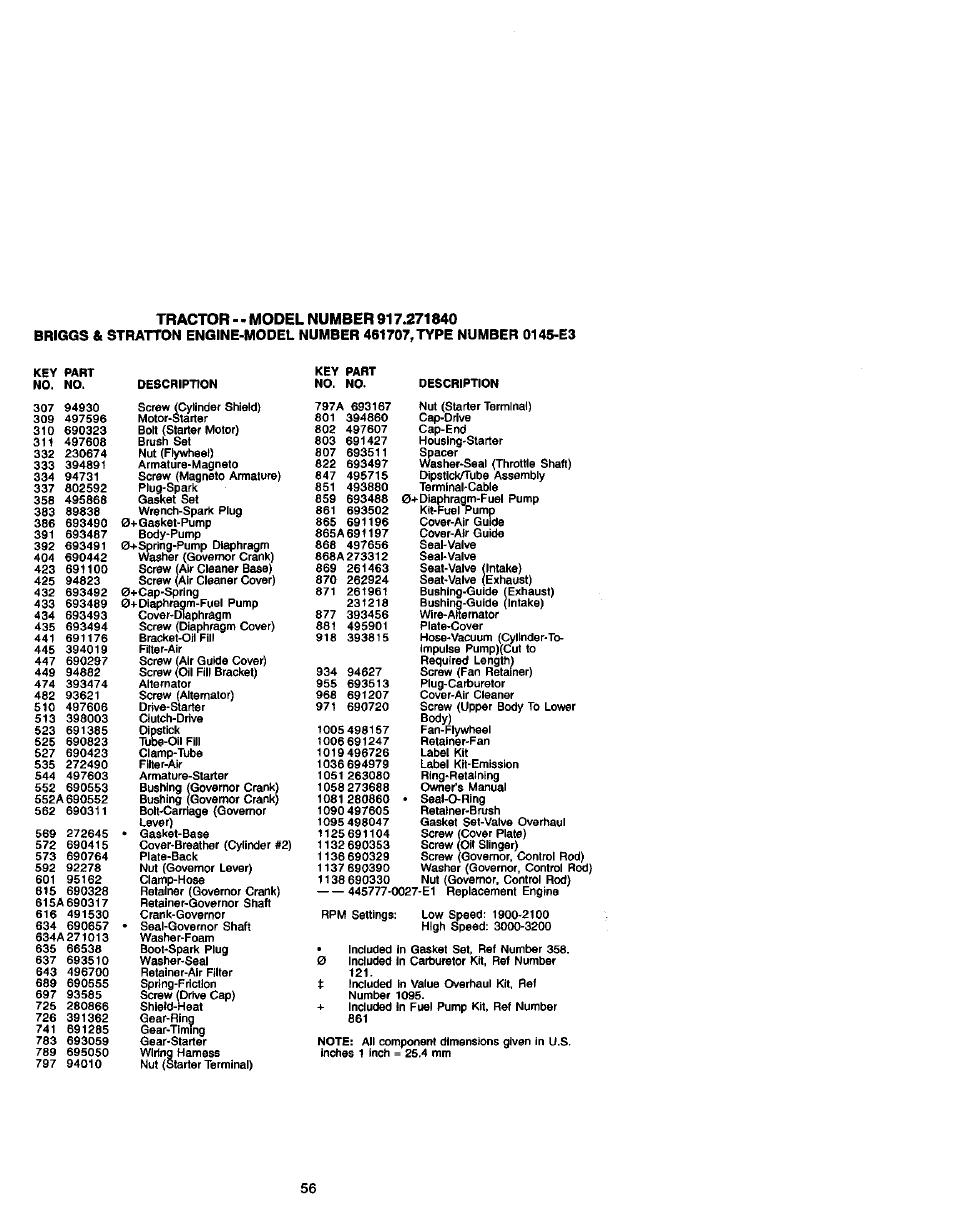 Craftsman 917.271840 User Manual | Page 56 / 60