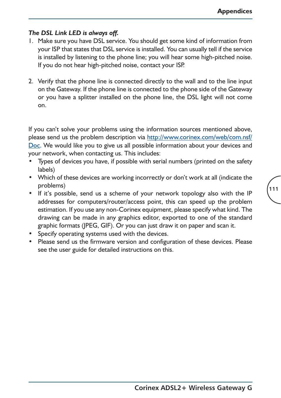 Corinex Global ADSL2+ User Manual | Page 112 / 145