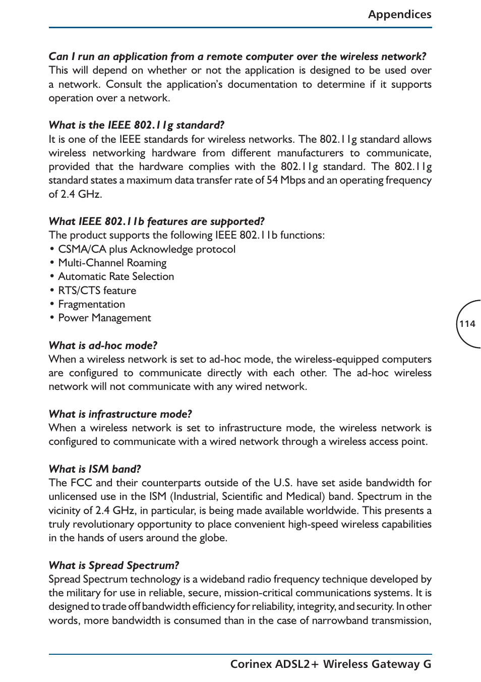 Corinex Global ADSL2+ User Manual | Page 115 / 145