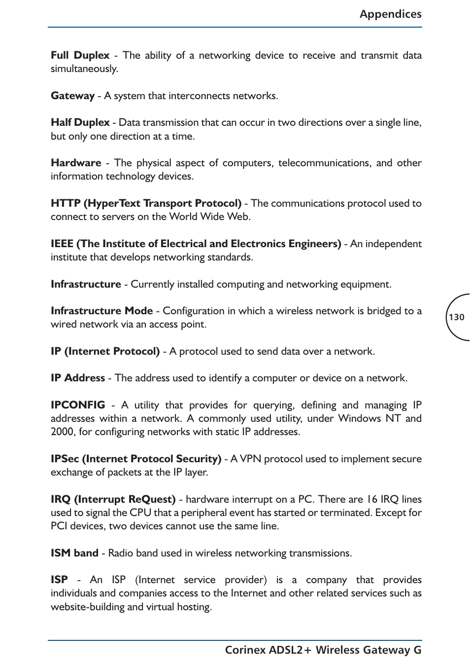 Corinex Global ADSL2+ User Manual | Page 131 / 145