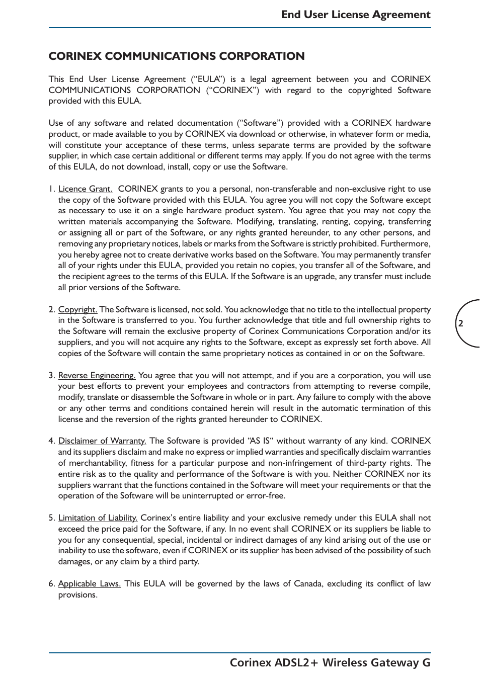 Corinex Global ADSL2+ User Manual | Page 3 / 145