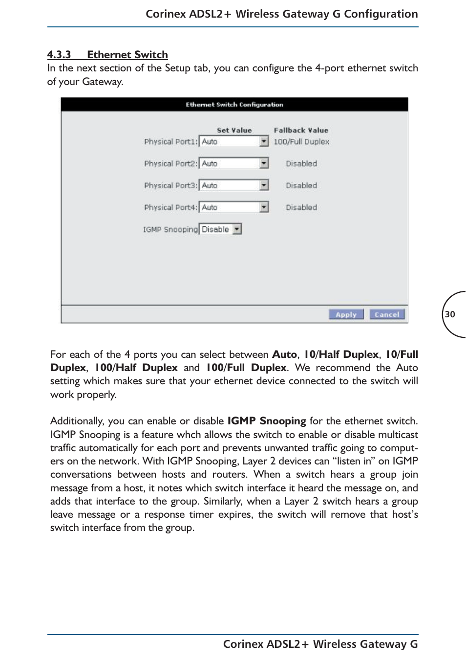 Corinex Global ADSL2+ User Manual | Page 31 / 145