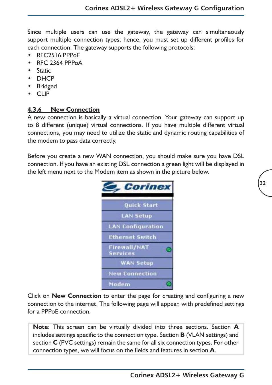 Corinex Global ADSL2+ User Manual | Page 33 / 145