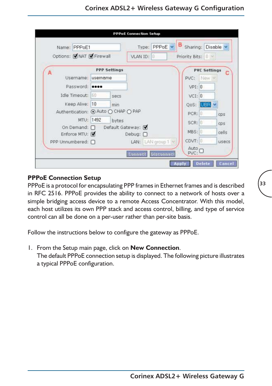 Corinex Global ADSL2+ User Manual | Page 34 / 145