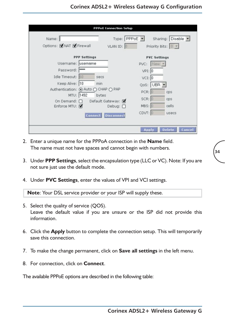 Corinex Global ADSL2+ User Manual | Page 35 / 145