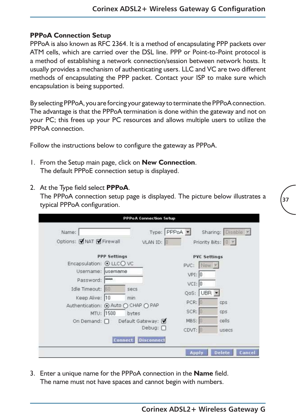 Corinex Global ADSL2+ User Manual | Page 38 / 145