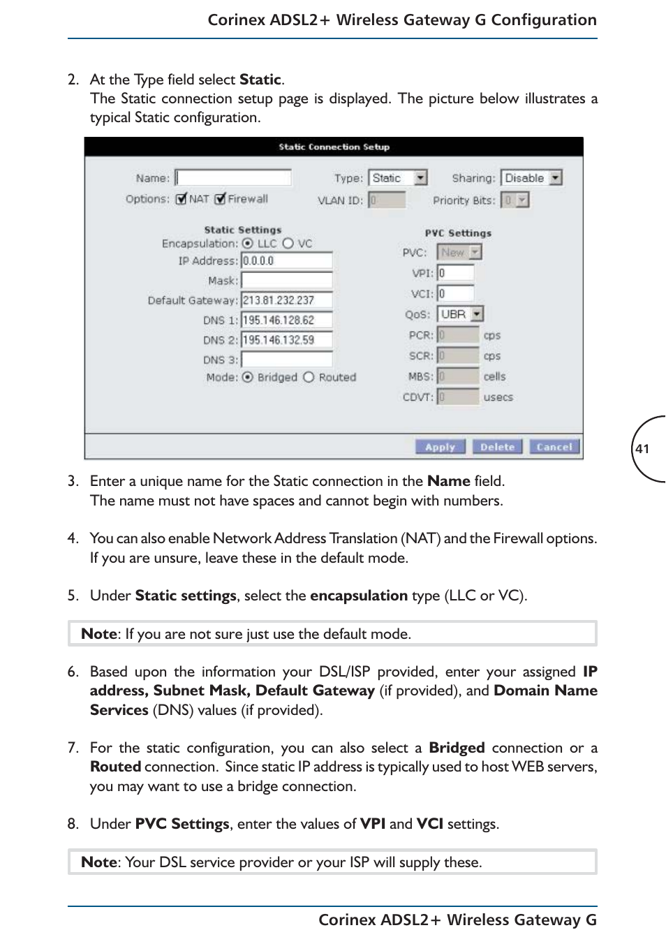 Corinex Global ADSL2+ User Manual | Page 42 / 145