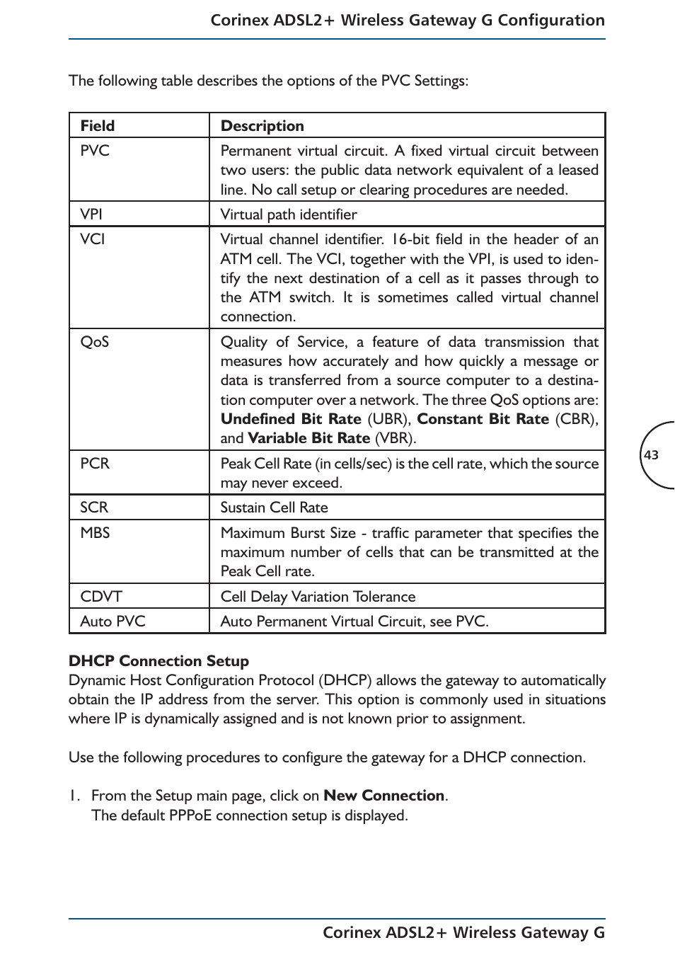 Corinex Global ADSL2+ User Manual | Page 44 / 145