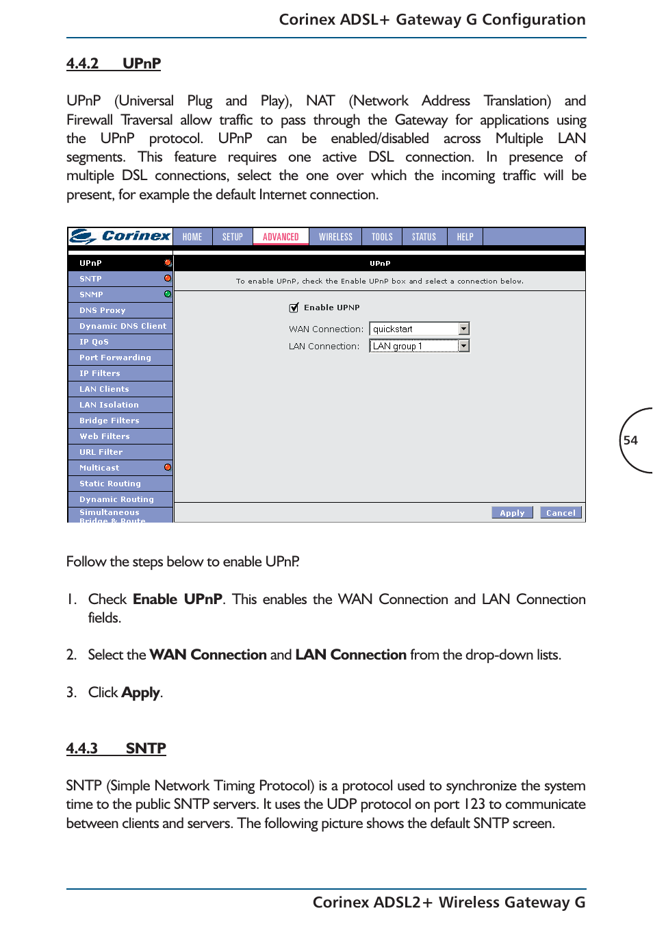 Corinex Global ADSL2+ User Manual | Page 55 / 145