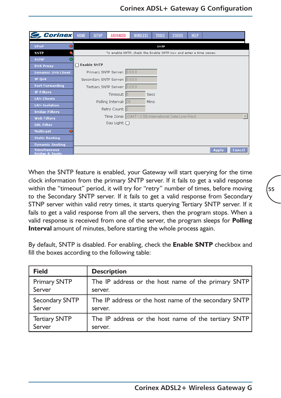 Corinex Global ADSL2+ User Manual | Page 56 / 145