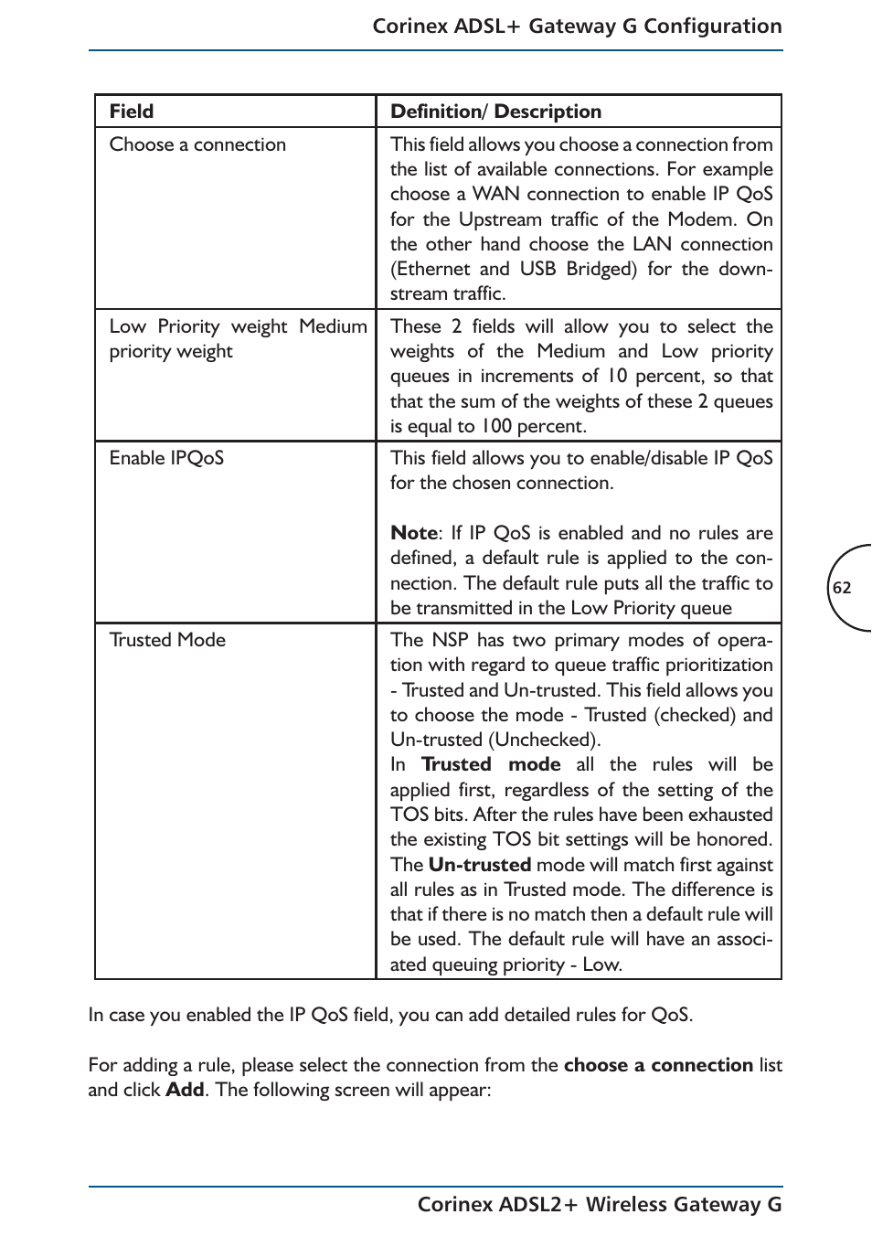 Corinex Global ADSL2+ User Manual | Page 63 / 145